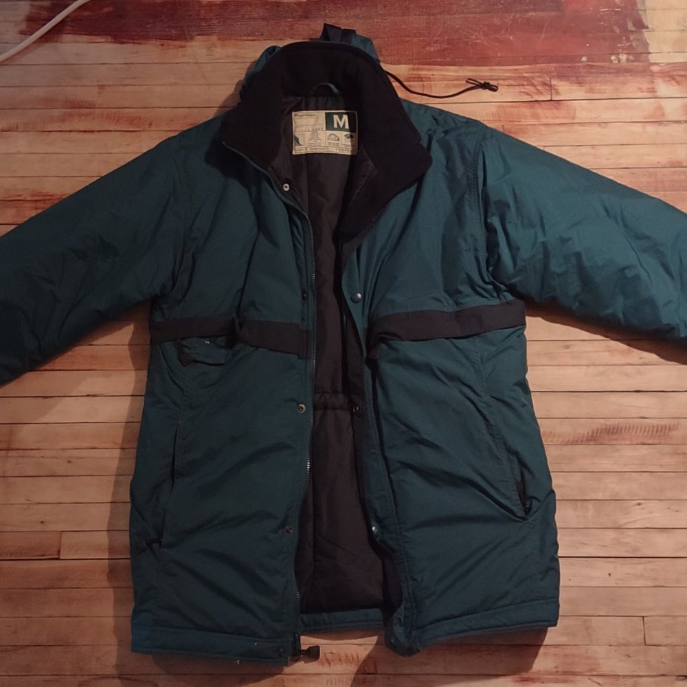 Men's WearGuard Heavy-duty Extreme weather coat, size L, green/blue Style 2934